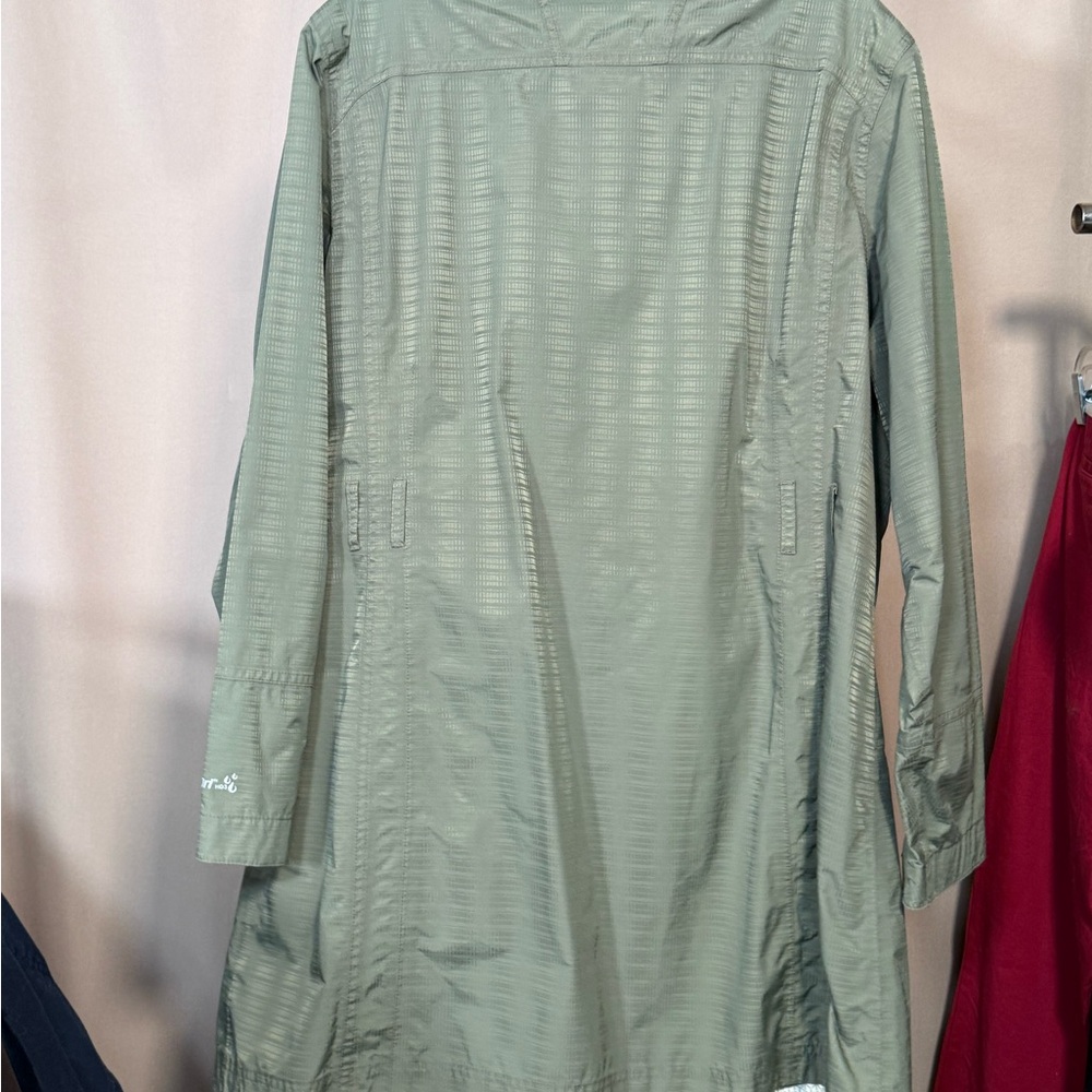 Windriver Sage Green Long Lightweight Windbreaker Style Utility Jacket - Picture 8 of 9